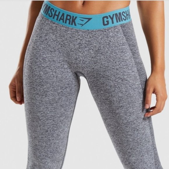 Gymshark Pants - Gymshark FLEX LEGGINGS XS Teal Grey